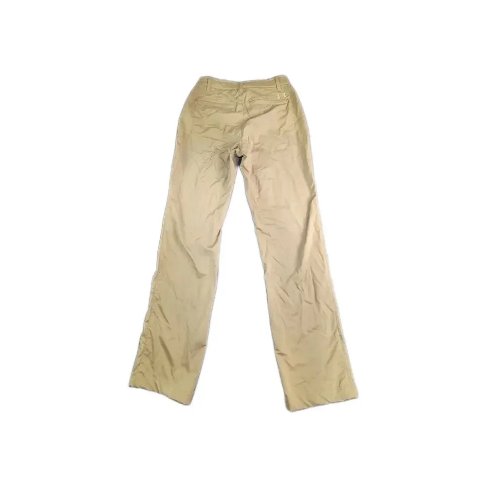 Under Armour UA Loose Fit Tech Golf Pants Men's 32x32 Tan Flat Front Za3-28